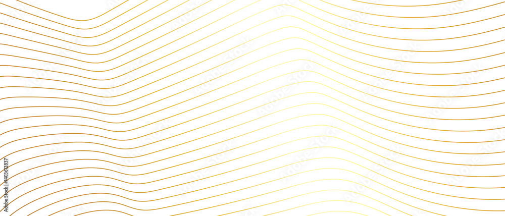 Aufkleber wavy business curve lines on transparent background. abstract ocean wave line background. wave swirl