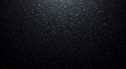 Obraz premium Particles Falling on Black Backdrop Elegant Glitter Dust Overlay