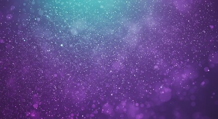 Abstract Particle Background with Teal and Purple Gradient