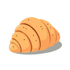 Delicious 3D Croissant Illustration