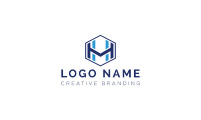 Minimalist HM Logo for Branding and Identity.