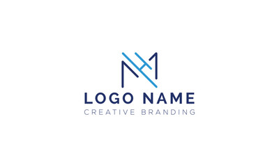 Minimalist HM Logo for Branding and Identity.