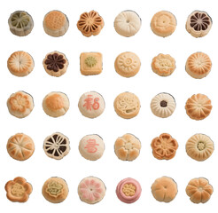 Desserts, mooncakes, desserts, baking, traditional Chinese food