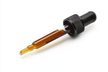 Fototapeta premium Dropper isolated on white background for precise liquid measurement and application