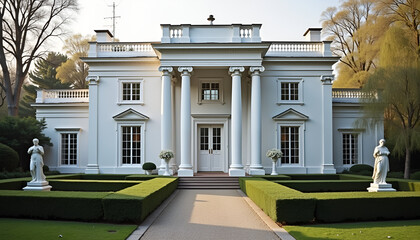 Neoclassical Harmony: Flawless Cottage