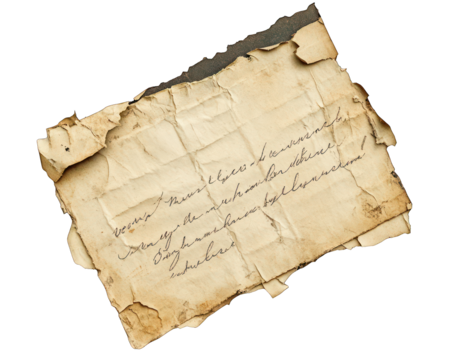 Romantic Handwritten Message On Transparent Background 