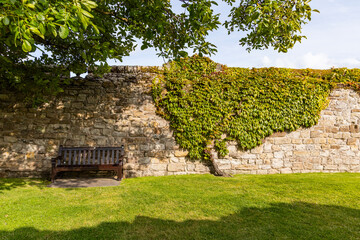 The ruins of St Andrews Cathedral overlook the sea, surrounded by ancient tombs and old stone...