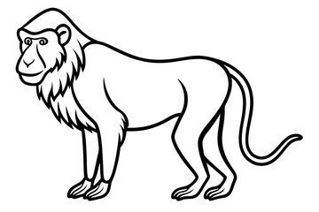 Mandrill Monoline Vector