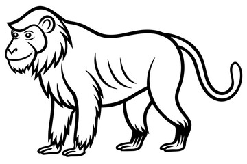 Mandrill Monoline Vector