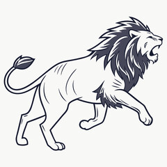  lion-running-vector
