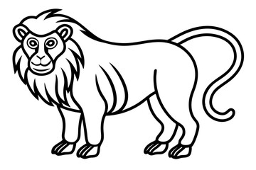 Mandrill Monoline Vector