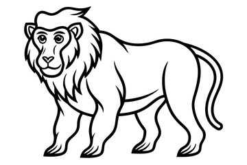 Mandrill Monoline Vector