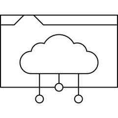 Web Hosting icon single vector illustration