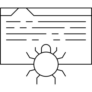 Web Crawler icon single vector illustration