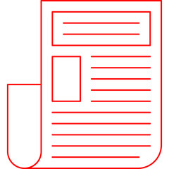 Press Release icon single vector illustration