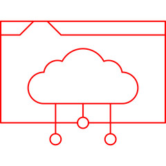 Web Hosting icon single vector illustration