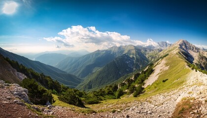 Obraz premium panorama in olympus mountain