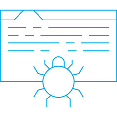 Web Crawler icon single vector illustration