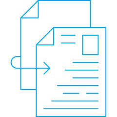 Duplicate Content icon single vector illustration