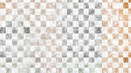 A patterned design of muted squares in varying shades of gray and beige.