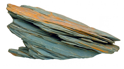 Textured sedimentary rock formation against a dark backdrop displaying unique color tones
