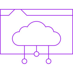 Web Hosting icon single vector illustration
