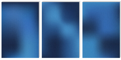 A dark blue gradient set featuring a subtle noise texture. Ideal as a sophisticated background for a variety of design applications, presentations, websites, apps and graphic designs.