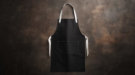 An apron mockup, pristine and untouched, ready to be adorned with a custom design or logo. Ideal for showcasing culinary brands