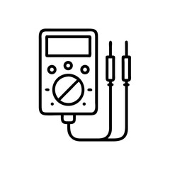 Fototapeta premium multimeter outline isolated on transparent background 