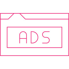 Video Marketing icon single vector illustration