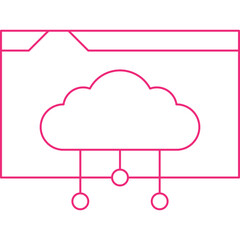 Web Hosting icon single vector illustration