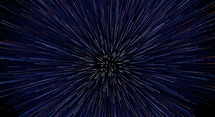 Obraz premium Hyperspace Bloom AI Generated