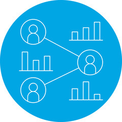 Competitor Anlysis icon single vector illustration