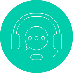 Customer Support icon single vector illustration