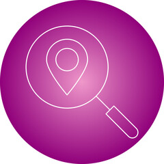 Local Search icon single vector illustration