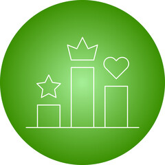 Ranking Factor icon single vector illustration