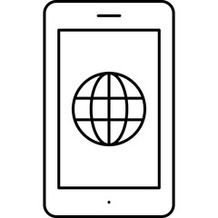 Internet icon single vector illustration