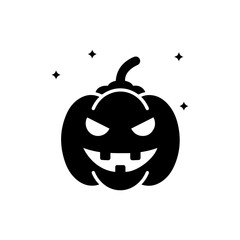 Glowing pumpkin with face symbolizing Halloween magic