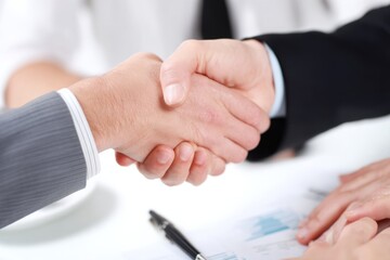 Obraz premium The Promise in the Palm, Handshake Agreements