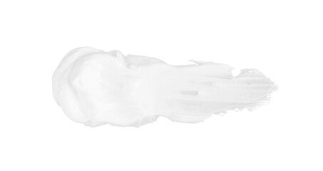 smear of white paste isolated on white or transparent png