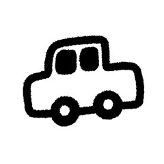 car png doodle element cute education design art and decorate handwrite kwaii outline