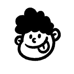 boy kid png doodle element cute education design art and decorate handwrite kwaii outline