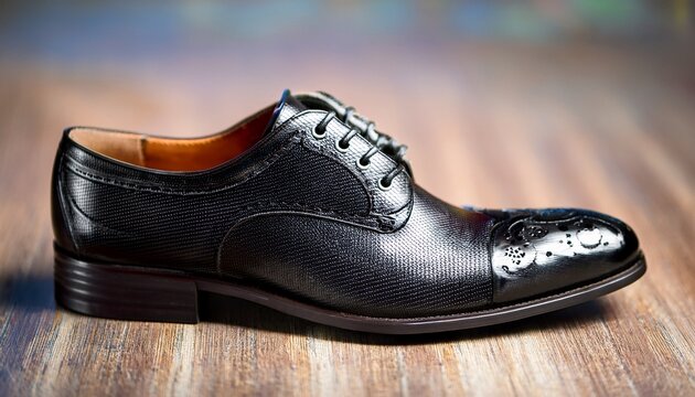 stylish black brogue shoes with classic design for formal occasions and business events