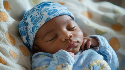 Precious Moments: A Sleeping Newborn Baby