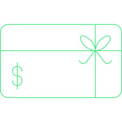 Gift Card icon single vector illustration