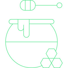 Honey Jar icon single vector illustration