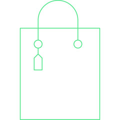 Shopping Bag icon single vector illustration