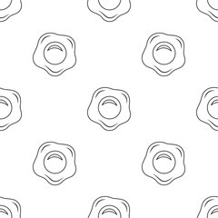 fried egg seamless pattern