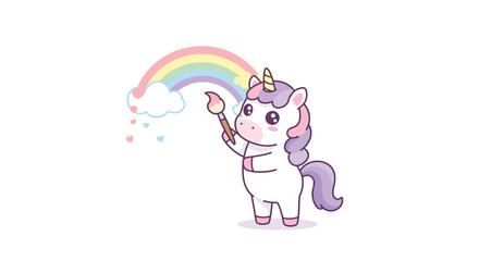 Cute mermaid with bubbles in flat, colorful design vector illustration