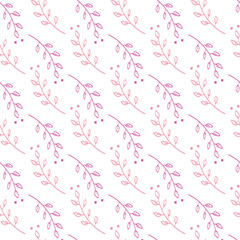 Twig Mix Seamless Vector Pattern Design